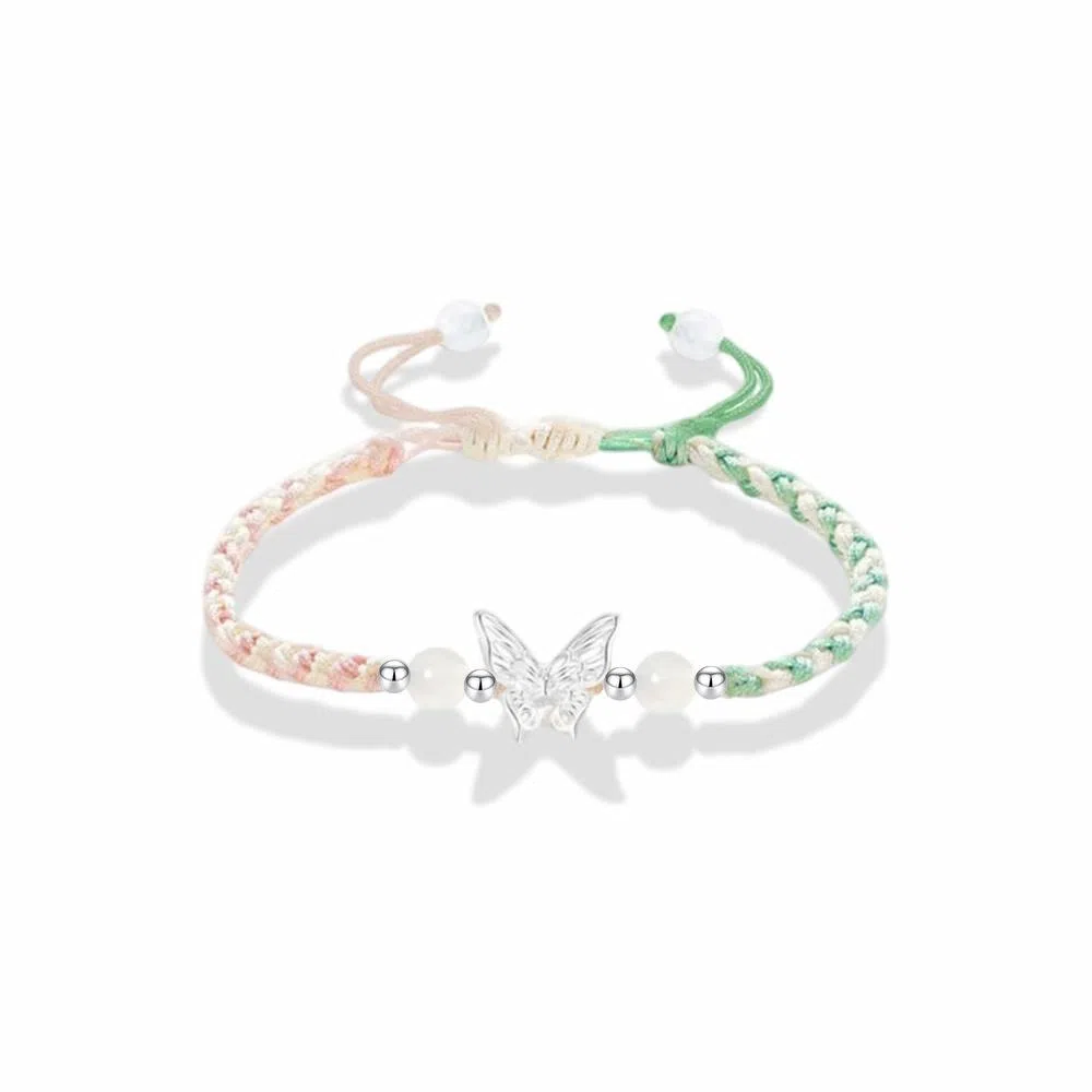 饰伴 玉色生香轻奢新中式国潮简约优雅精致编织 玉髓 玉石手链 男女同款情侣款