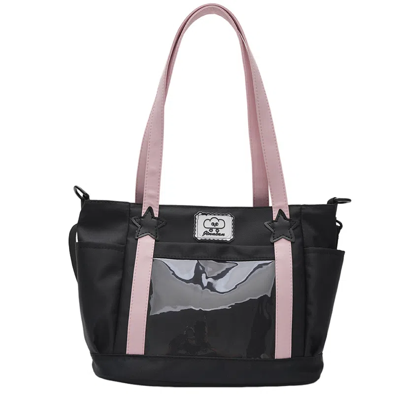 垣途者 可爱少女吧唧透明 尼龙 托特包痛包单肩包 女款 多色