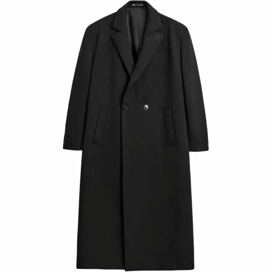 ZARA Long Coat Black
