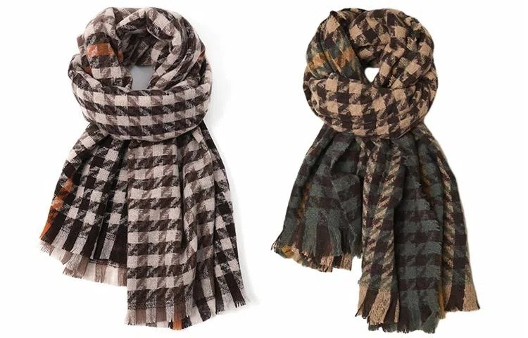 FREE RABBIT II Plaid Scarf