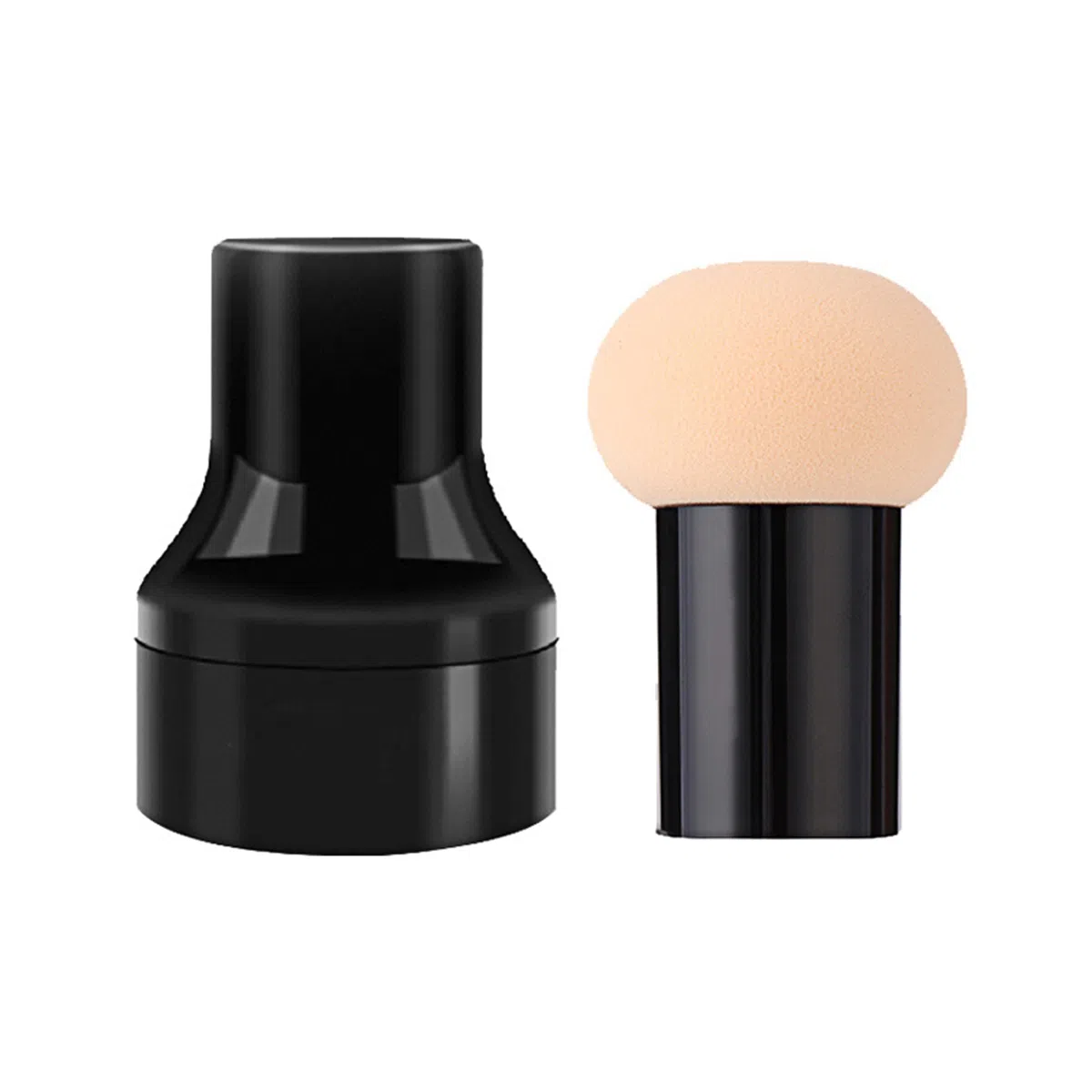 静玲珑  小蘑菇头气垫粉扑圆头超软细腻美妆蛋干湿两用海绵化妆蛋带收纳盒 不吃粉修容定妆易上妆柔软遮瑕