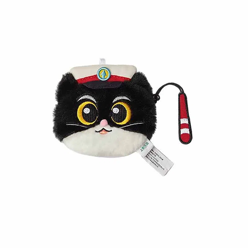 上美影 童年回忆黑猫警长 聚酯纤维 零钱包 男女同款情侣款 黑白