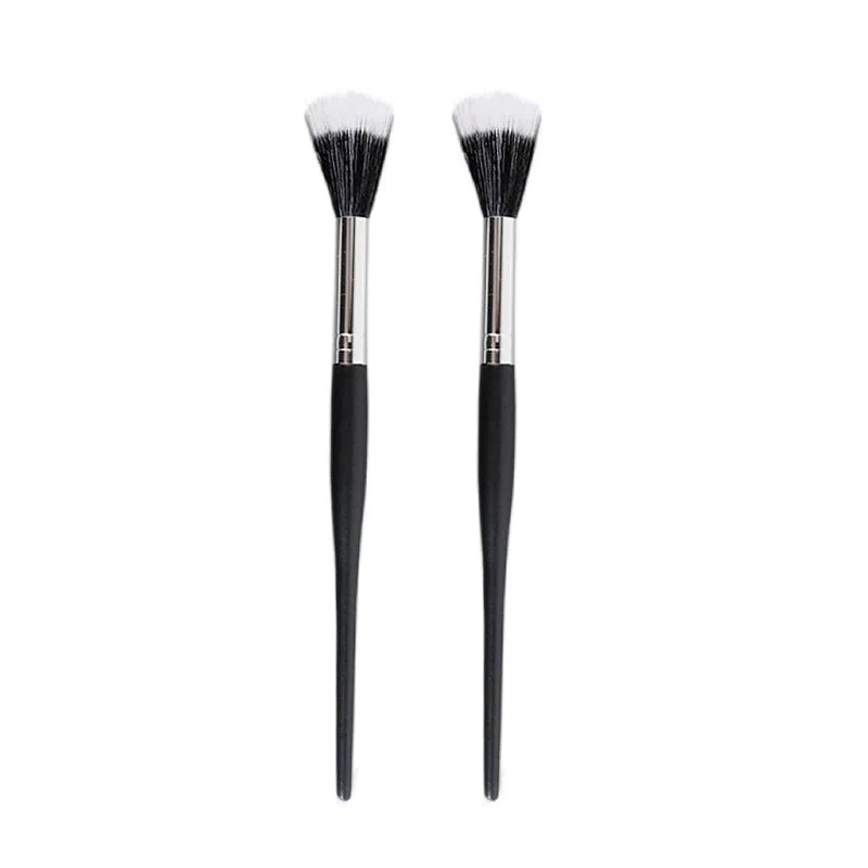 悦乐己    点彩刷腮红刷平头中号小号便携遮瑕刷软毛彩妆刷子工具化妆刷单支晕染清洁贴合轮廓 修容细节贴合轮廓