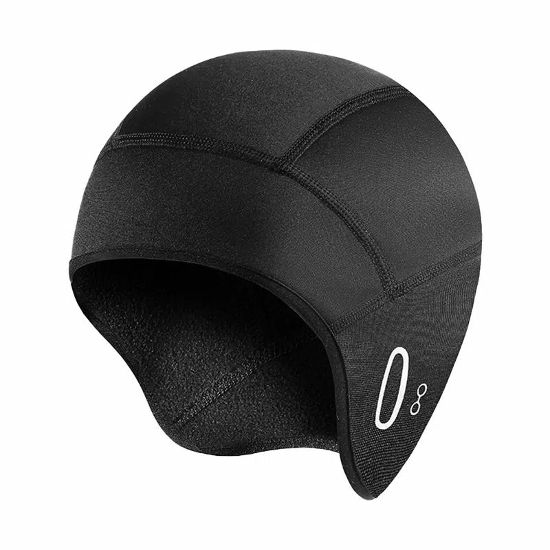 南极人 冬季保暖小帽加绒护耳头套骑车跑步自行车摩托车头盔内衬内胆帽骑行装备 防风 包头帽子 男款