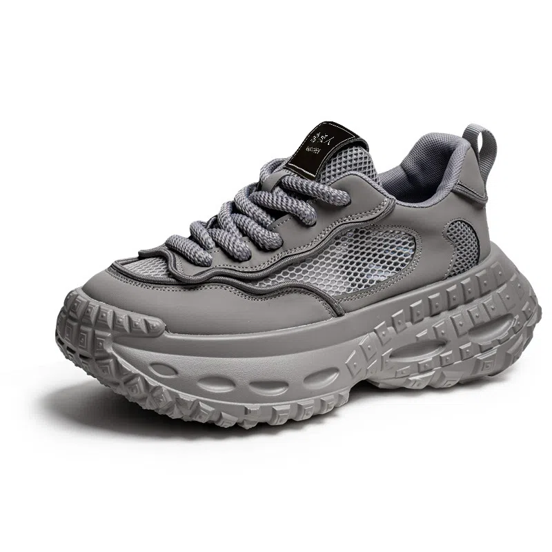 南极人 网布 舒适时尚百搭厚底 减震耐磨增高透气 低帮 老爹鞋 男款