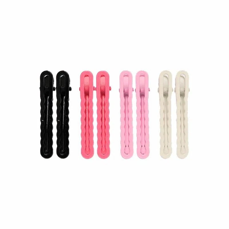 简应舒 多巴胺波浪一字夹碎发侧边刘海夹子头饰 金属 发夹 女款