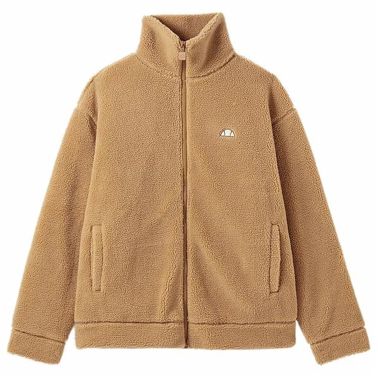 ellesse Teddy Fleece Jacket Deep Khaki
