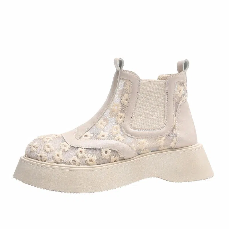 蚂蚁城 超纤皮 舒适时尚 潮流 百搭 简约 短筒 切尔西靴 女款