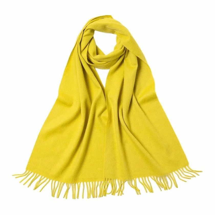 红豆 秋冬季保暖加厚百搭 山羊绒 绒线围巾 女款