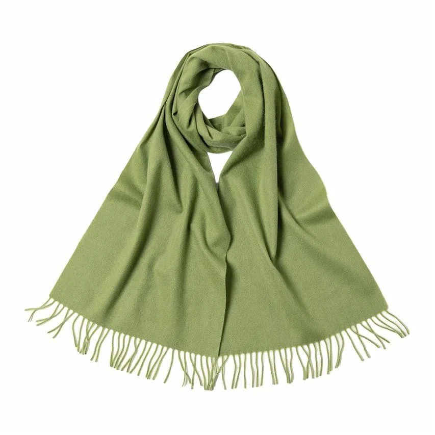 红豆 秋冬季保暖加厚百搭 山羊绒 绒线围巾 女款