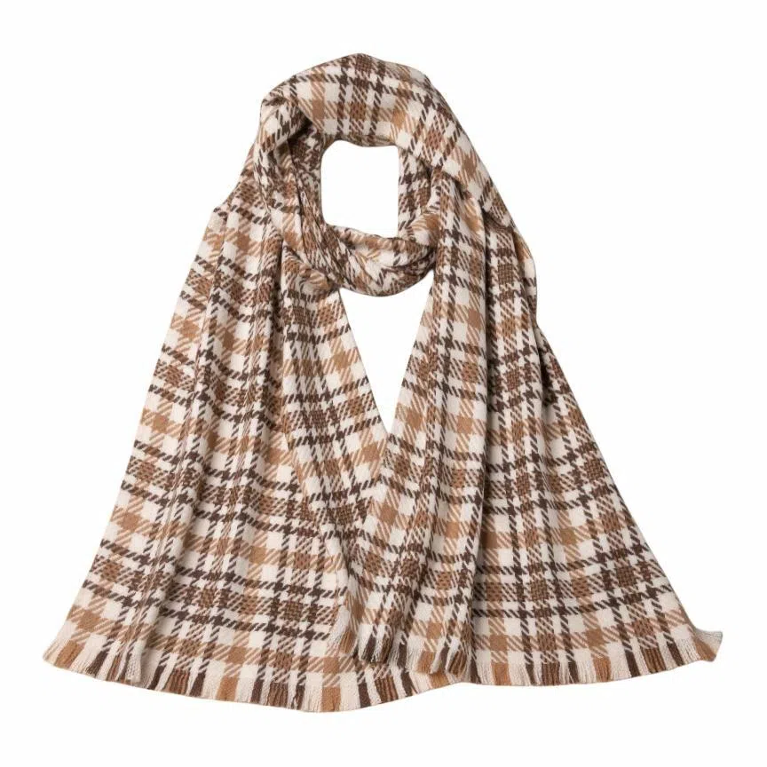 红豆 秋冬季保暖百搭 山羊绒 绒线围巾 女款