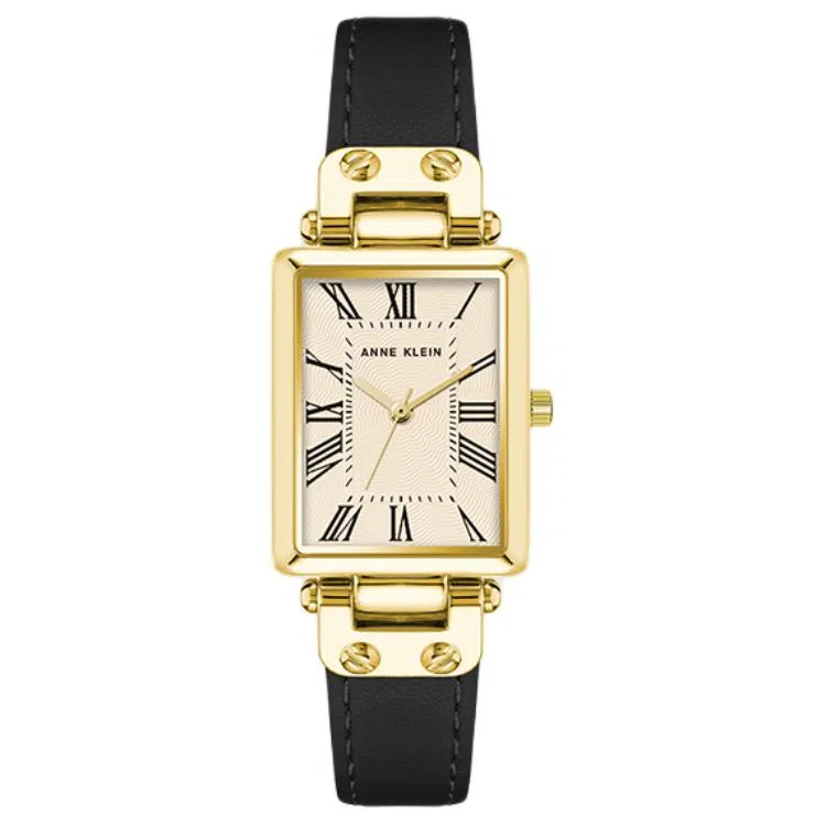 Anne Klein Quartz Leather Strap Watch