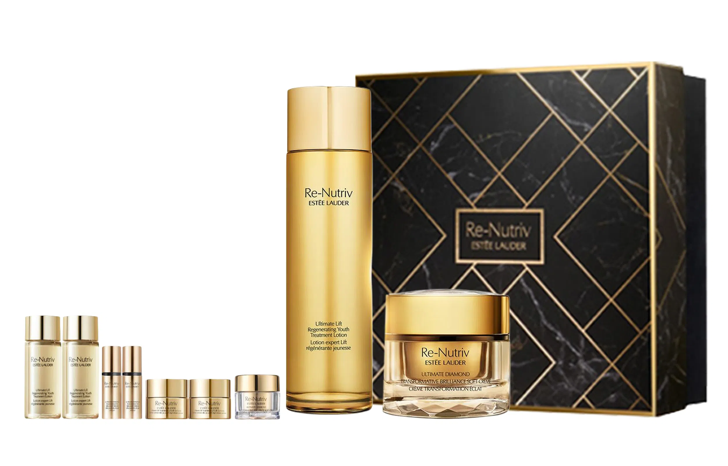 雅诗兰黛 高奢白金水霜礼盒护肤套装 紧致保湿 九件套