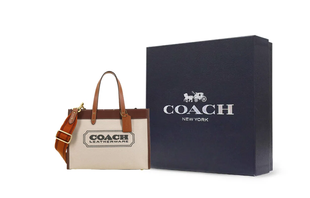 COACH Field 30 Logo Tote