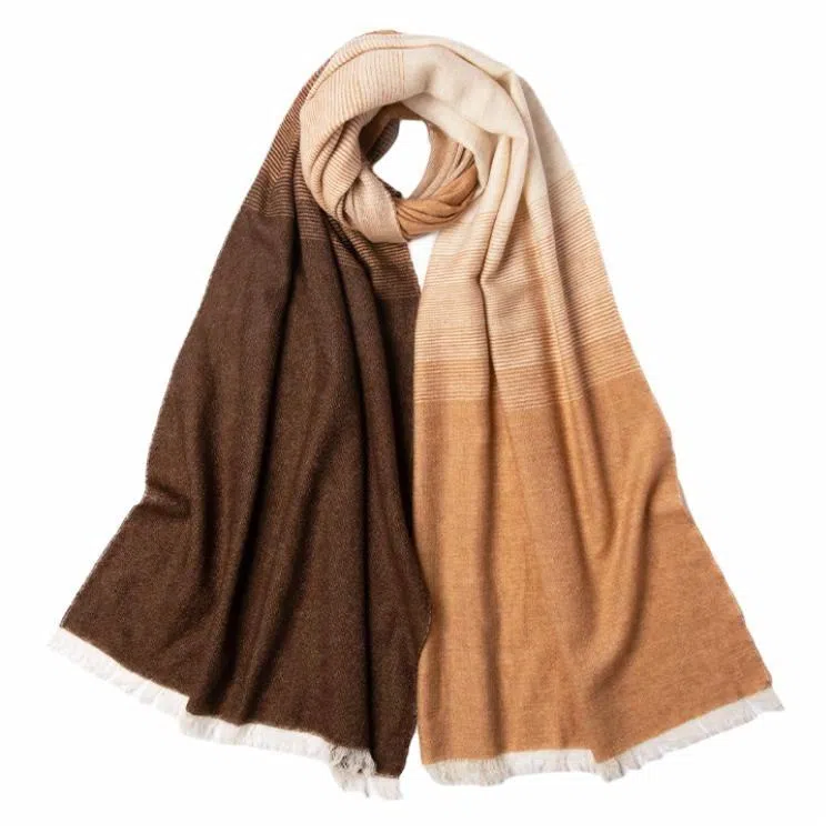 红豆 保暖加厚 羊毛 绒线围巾 女款