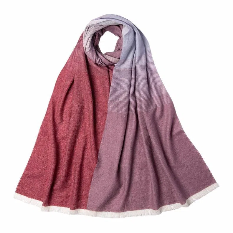 红豆 保暖加厚 羊毛 绒线围巾 女款