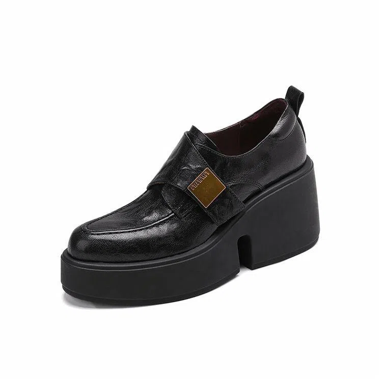 苏颜娇 复古舒适小众潮流 高跟鞋 女