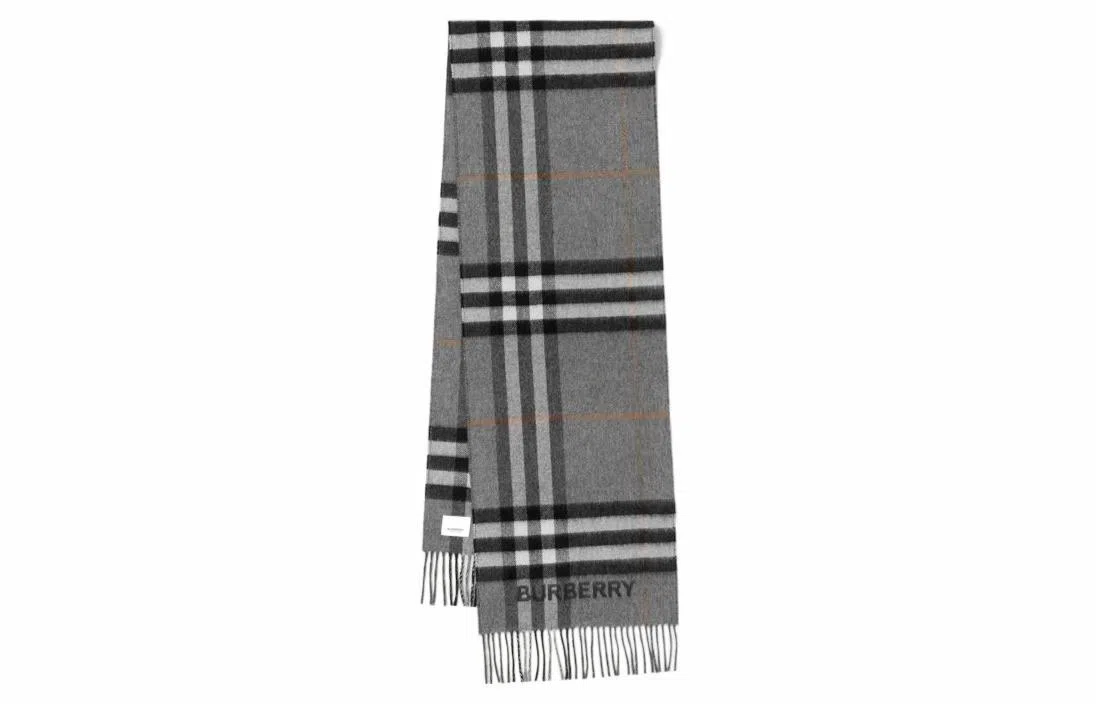 Burberry Double Layer Woven Check Scarf