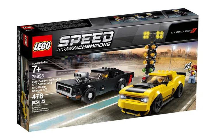 LEGO 2018 Dodge Challenger SRT Demon1970 Dodge Charger RT 75893