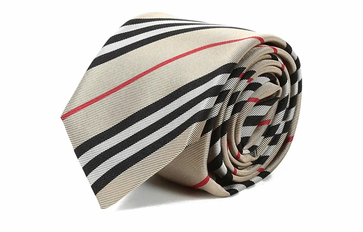 Burberry Silk Tie Beige