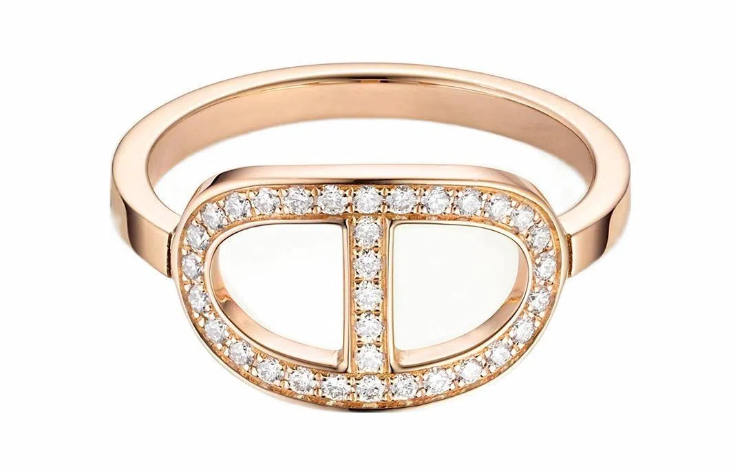 HERMES Chaine d'ancre Verso18k