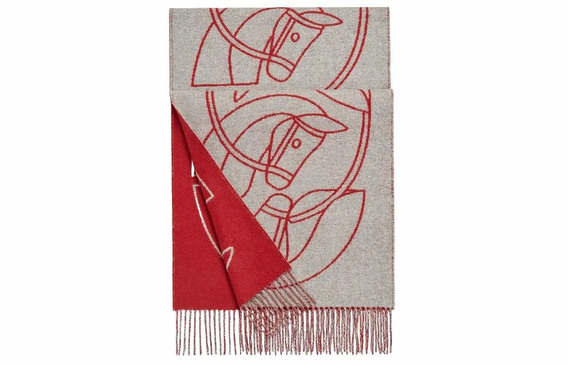 Hermes Scarf Red