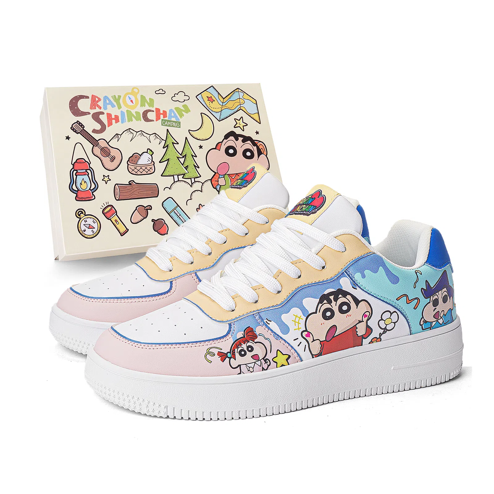 Crayon Shinchan Love Pair Low Sneakers