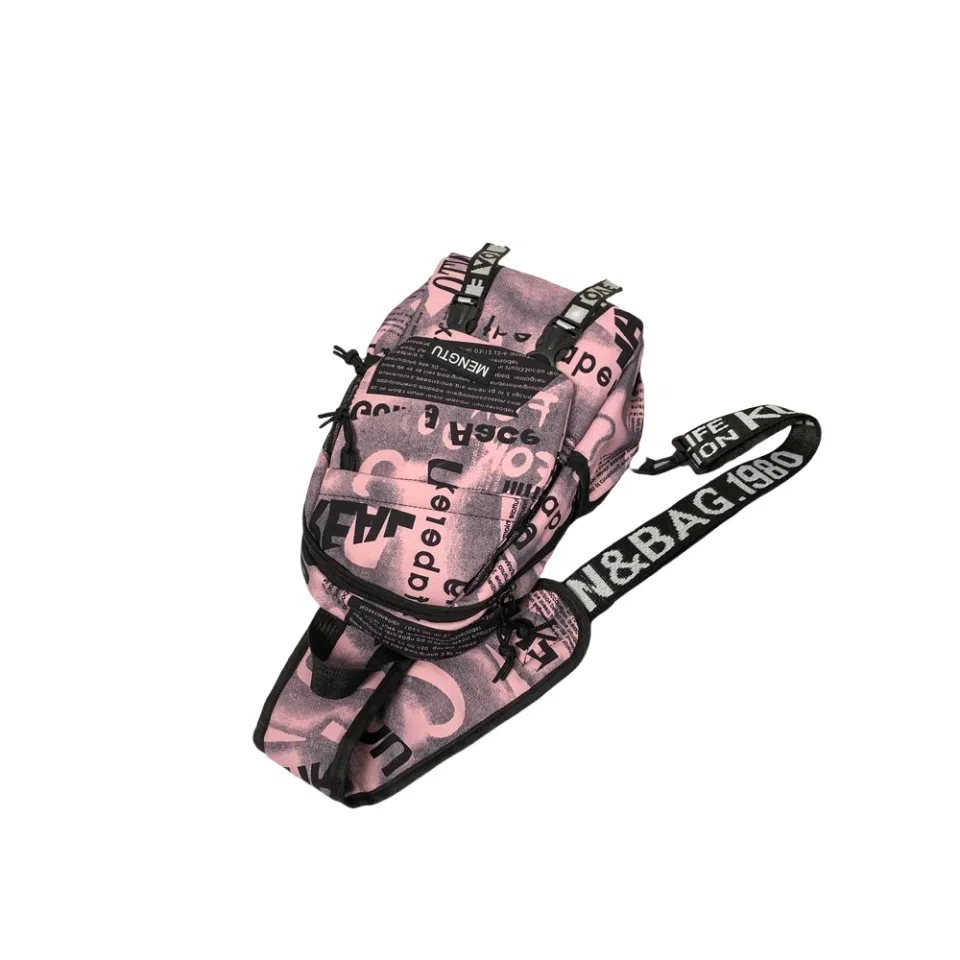 欧曼斐 运动学生单肩包休复古日系斜肩小背包 尼龙 胸包 男女同款情侣款 多色