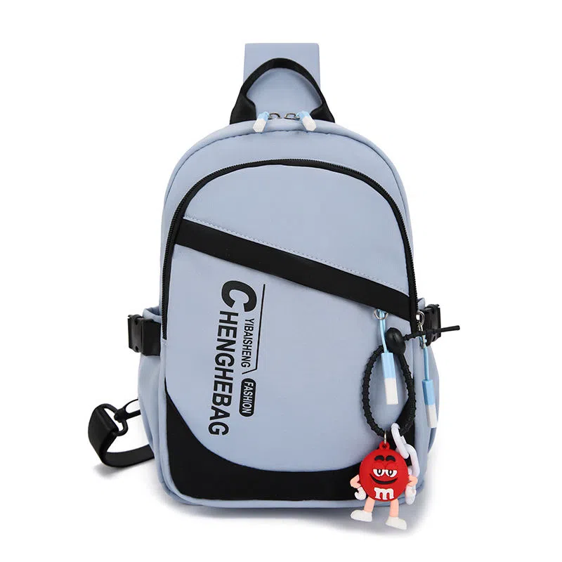 欧曼斐 休闲日系单肩轻便运动简约百搭背包 尼龙 斜挎包胸包 男女同款情侣款 多色