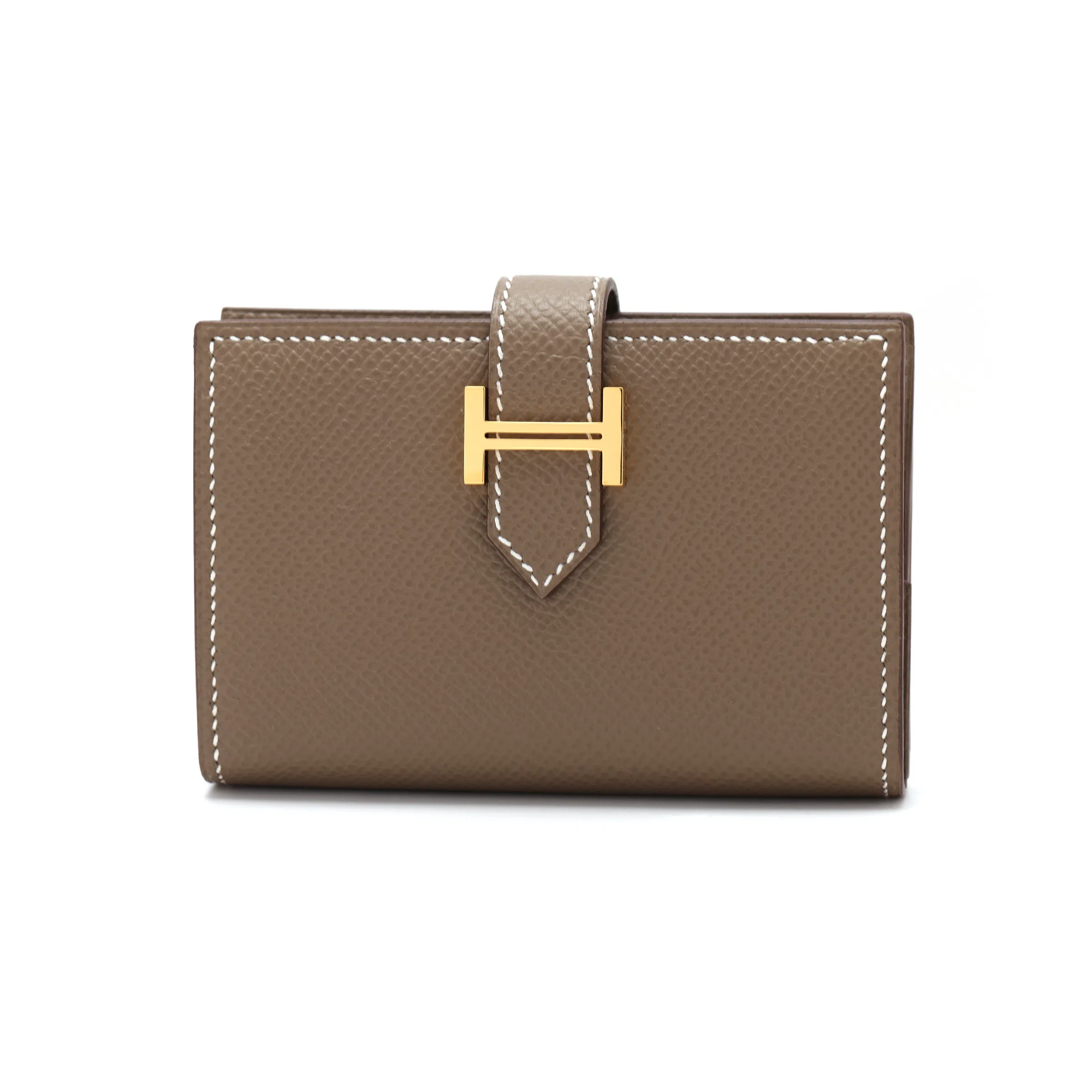 HERMES Bearn Epsom 18 Etoupe