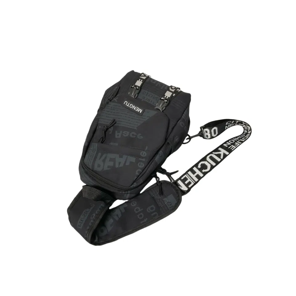 欧曼斐 运动学生单肩包休复古日系斜肩小背包 尼龙 胸包 男女同款情侣款 多色