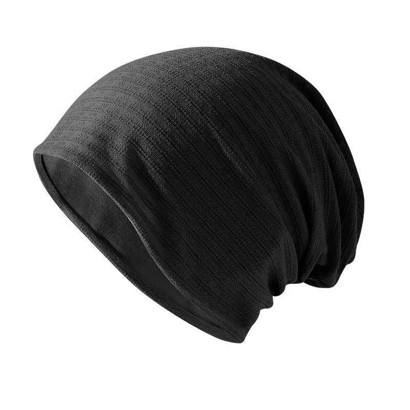 浪莎 帽子女春夏季产后防风护额头孕妇睡帽无感空调帽堆堆帽光头术后化疗大头围透气 弹力不勒头 包头帽 男女同款情侣款