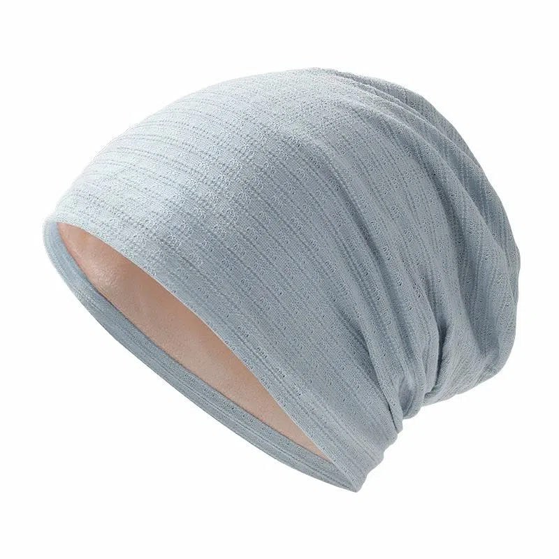 浪莎 帽子女春夏季产后防风护额头孕妇睡帽无感空调帽堆堆帽光头术后化疗大头围透气 弹力不勒头 包头帽 男女同款情侣款