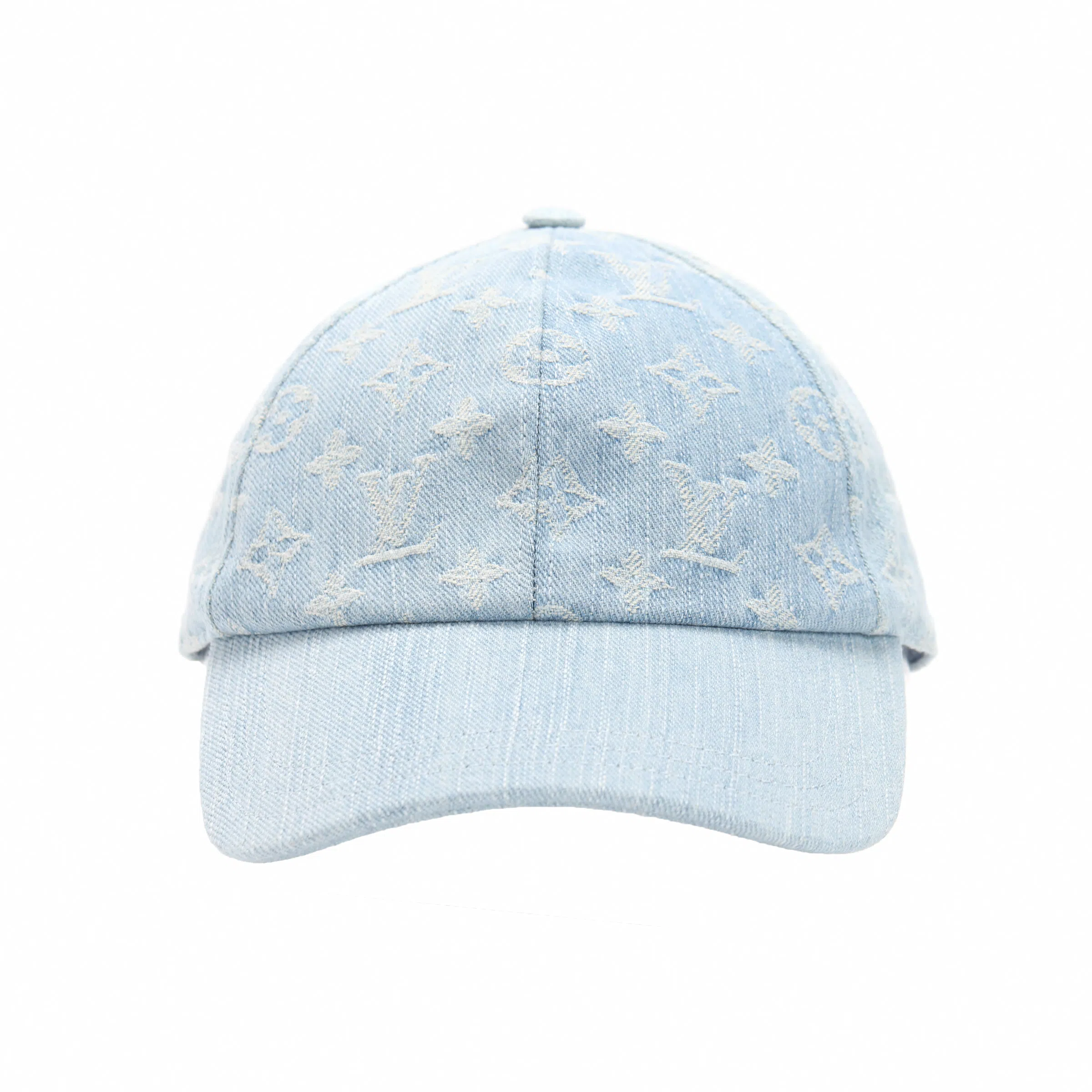 Louis Vuitton Logo Print Cap Light Blue