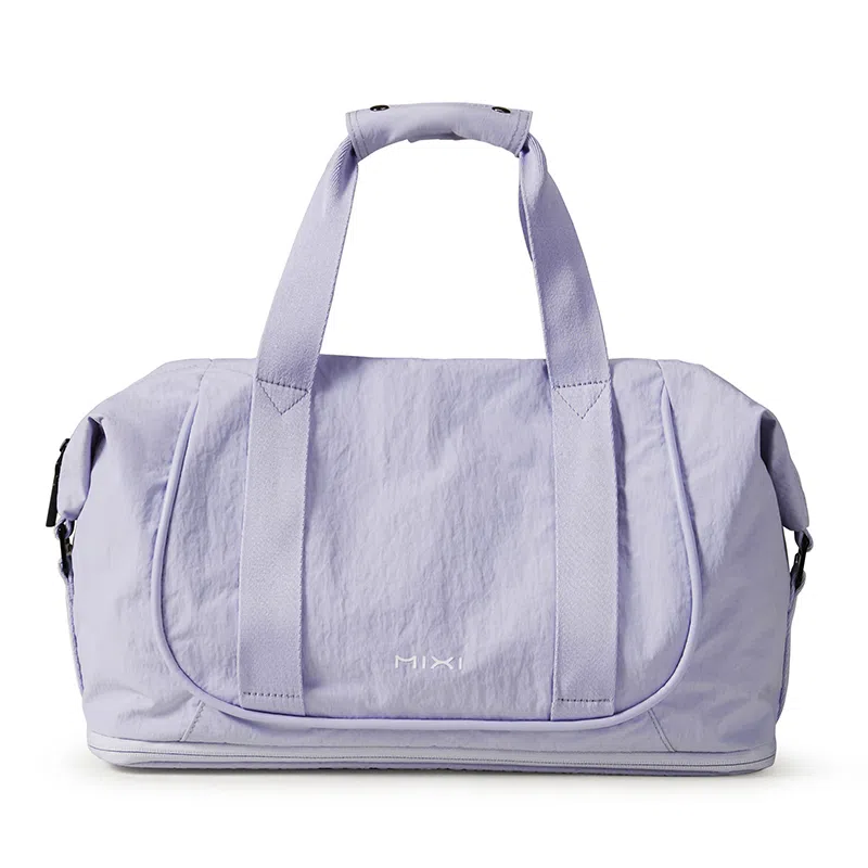 米熙 可扩容大容量 织物 旅行包 大号 男女同款情侣款 云雾白/岩土棕/暗夜黑/烟雾紫