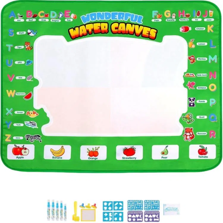 古欧 水画布涂鸦超大魔法清水画毯 早教益智玩具