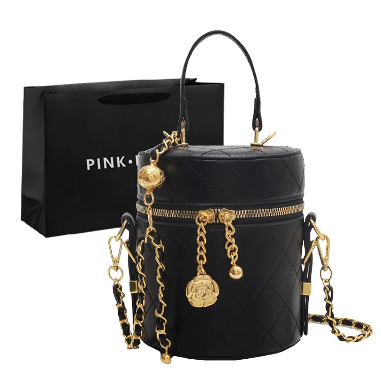 PINK·LAND Chain Bucket Bag