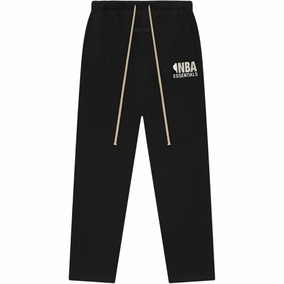 Fear of God Essentials x NBA SS25 Rubber Logo Knit Pants Black