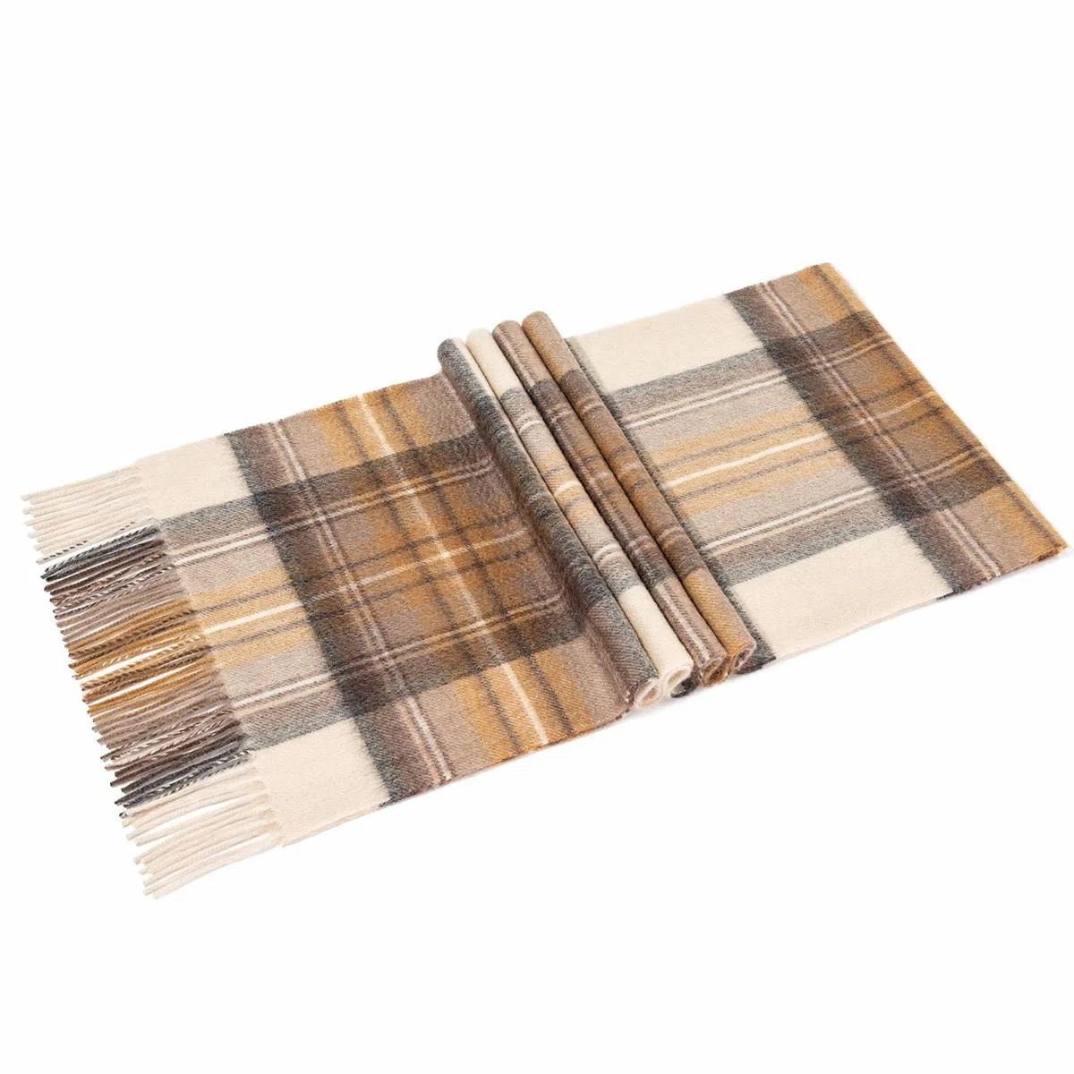 上海故事 通用款粗纺格子羊绒多种颜色 绒线围巾 女款