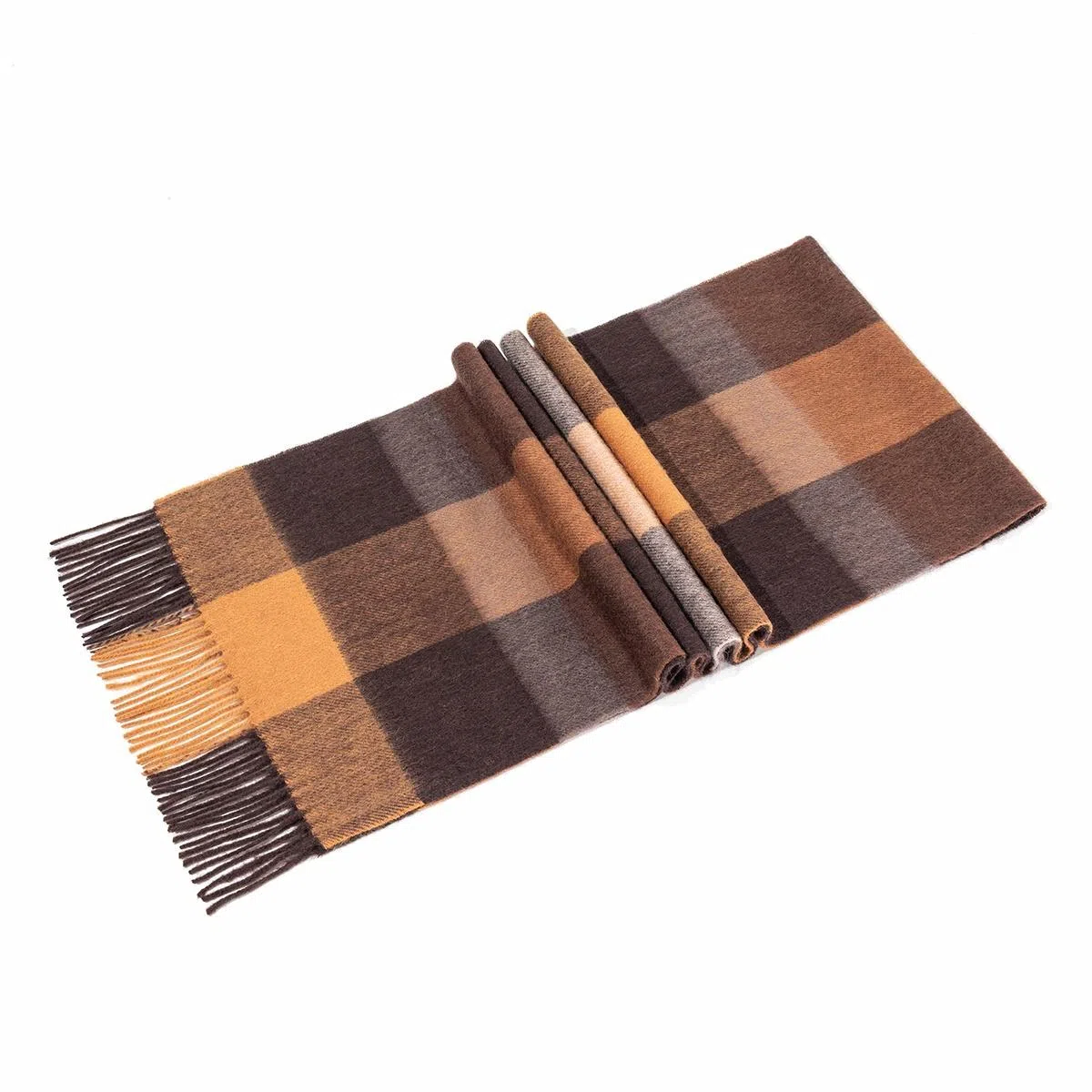 上海故事 通用款粗纺格子羊绒多种颜色 绒线围巾 女款