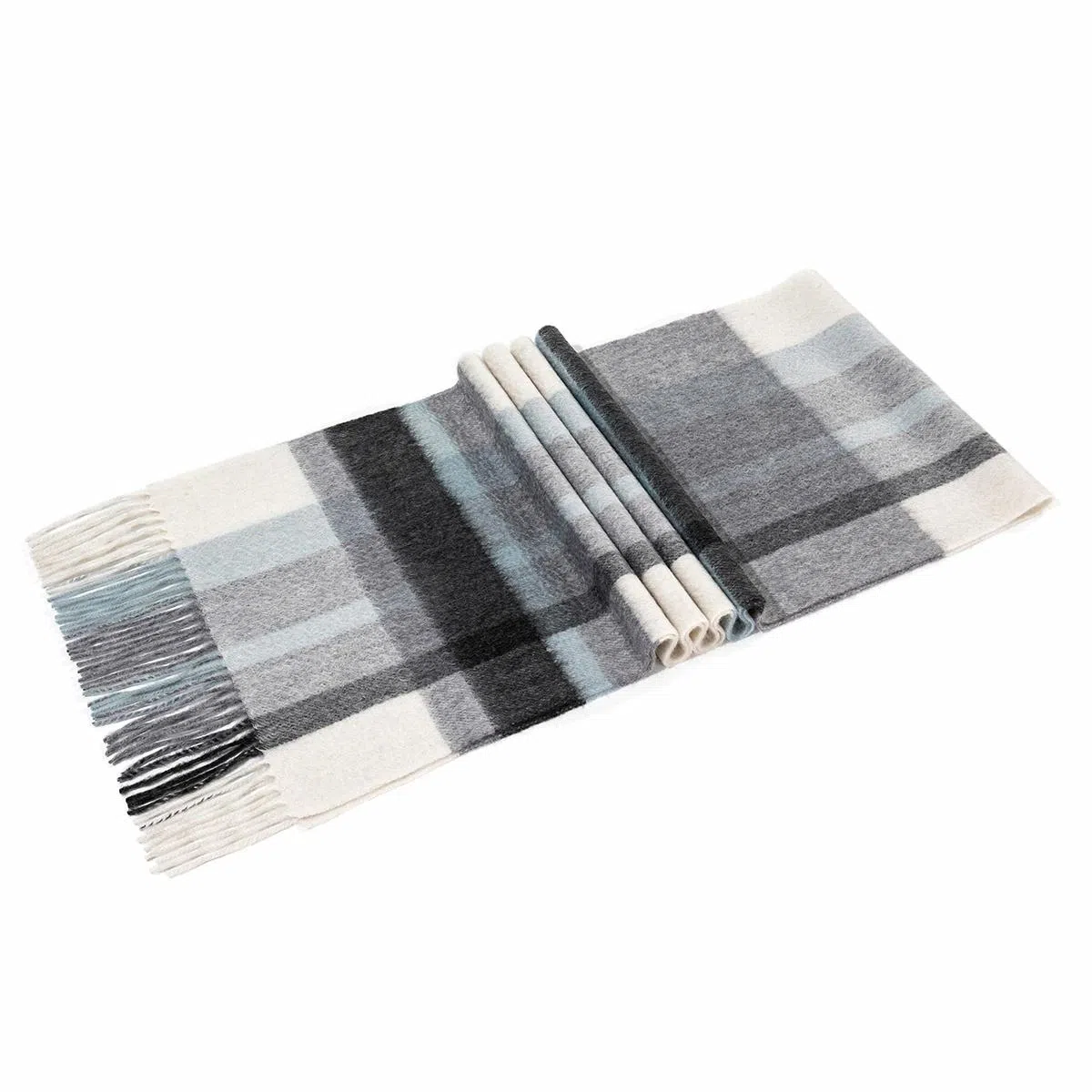 上海故事 通用款粗纺格子羊绒多种颜色 绒线围巾 女款