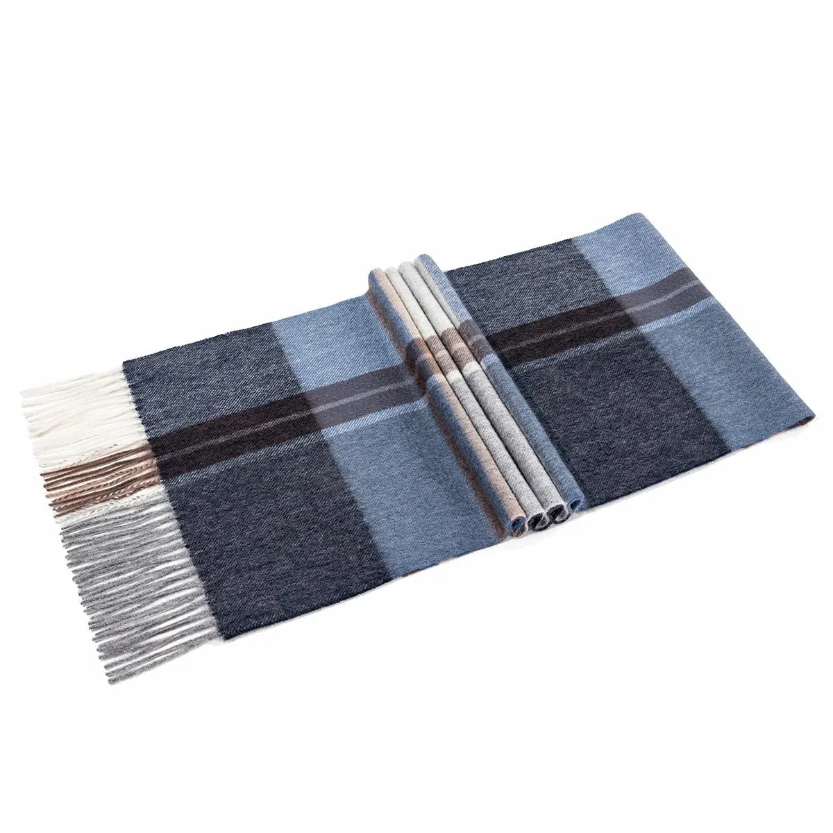 上海故事 通用款粗纺格子羊绒多种颜色 绒线围巾 女款