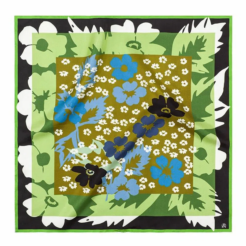 【挚爱系列】 桉彩饰 原创设计高颜值小众高档实用碎花虞美人 丝巾 女款