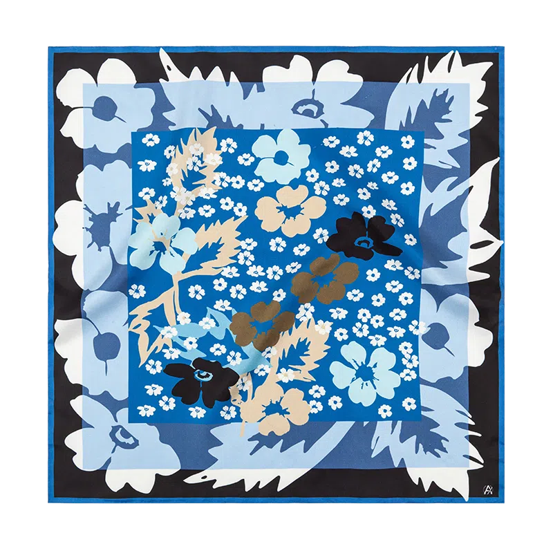 【挚爱系列】 桉彩饰 原创设计高颜值小众高档实用碎花虞美人 丝巾 女款