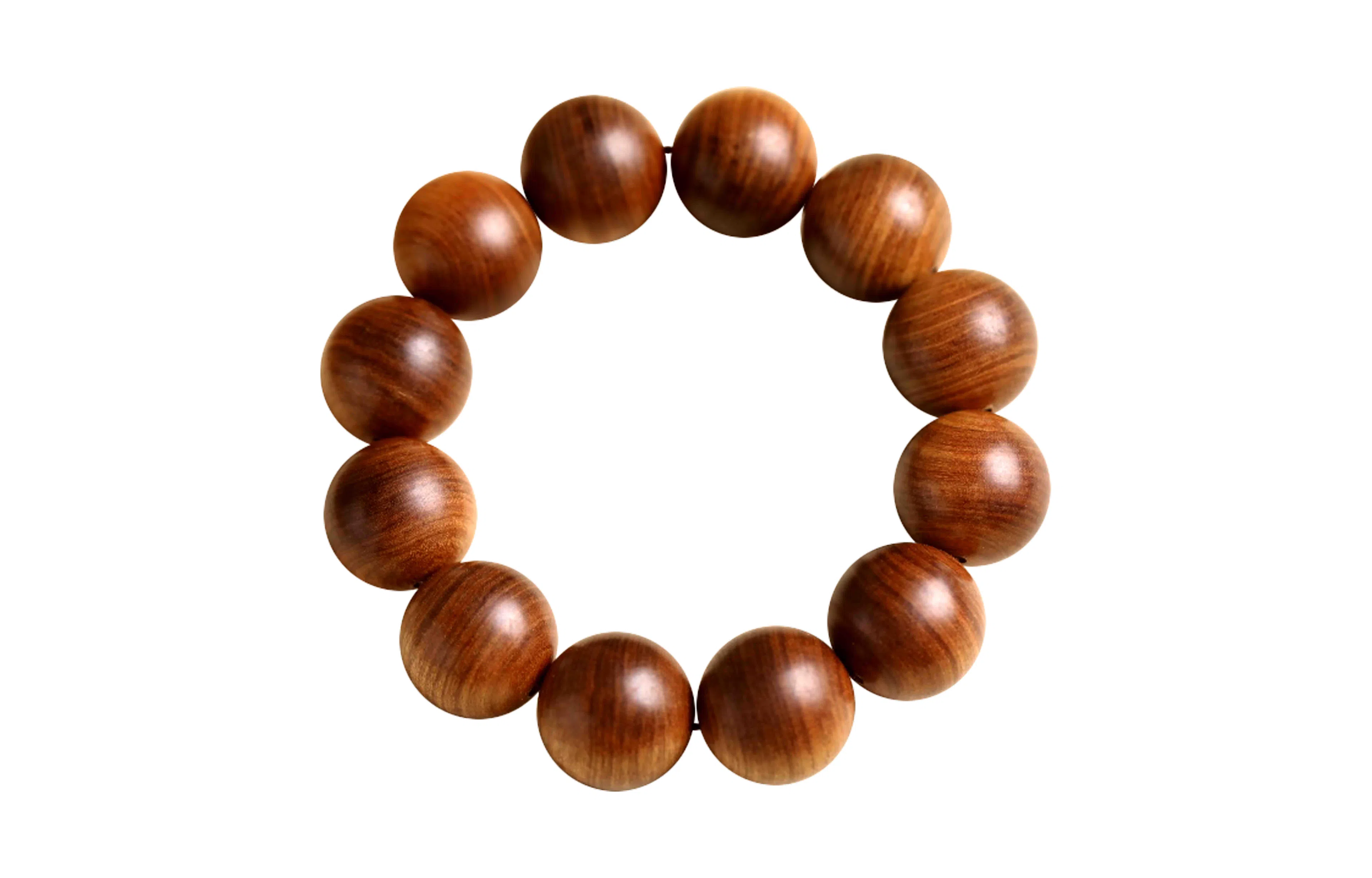 檀欣 【过手留香】有钱花 复古文玩佛珠首饰上岸招财转运八方来财#好运 檀香木多圈叠戴盘玩念珠手饰品 檀木 手串 男女同款情侣款