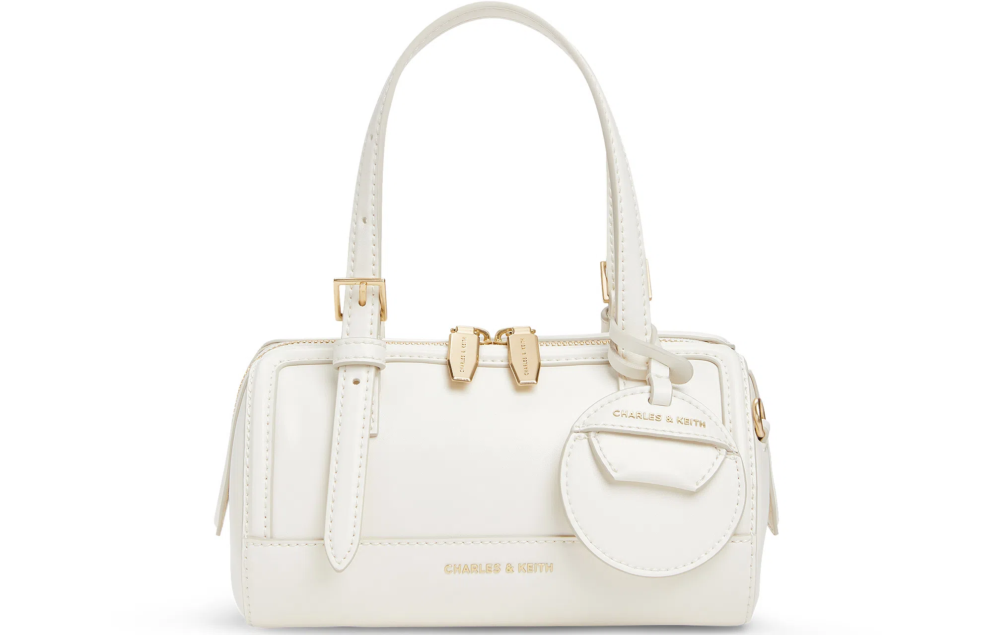 Charles & Keith Cream Boston Bag