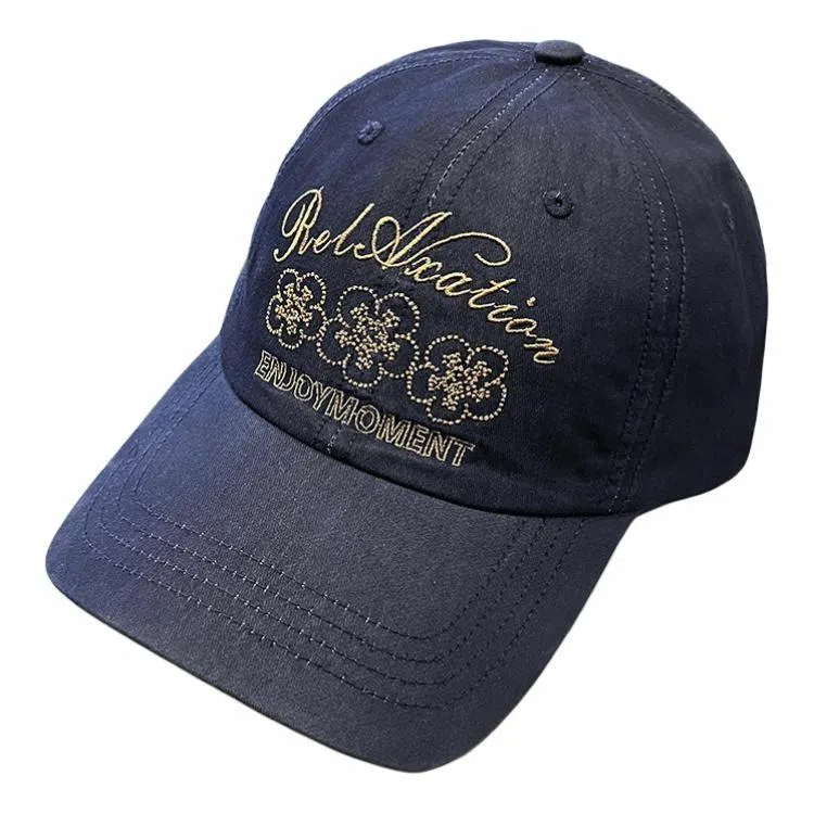 氧气樱桃 刺绣软顶宽檐显脸小大头围遮阳防晒 棉 鸭舌帽 男女同款情侣款