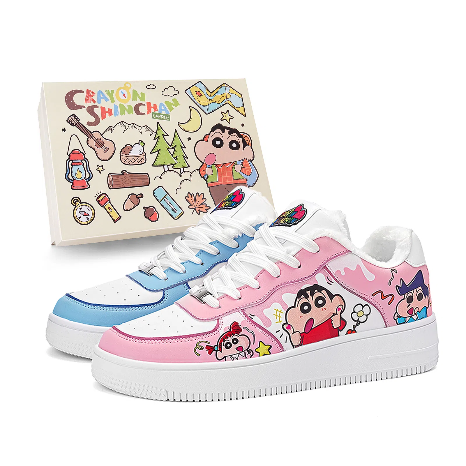 Crayon Shinchan Love Pair Low Sneakers