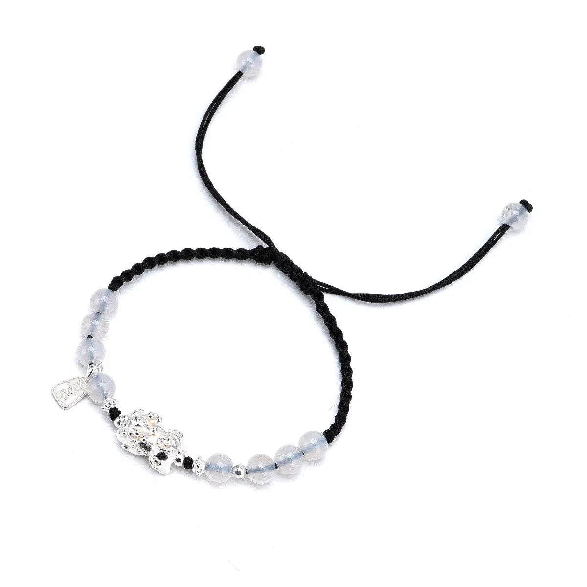 【s925银 不掉色】 聆听花开 新中式国风福字貔貅编绳招财 复古国潮民族风文艺简约小众时尚气质百搭可调节#好运 水晶 手绳 男女同款情侣款