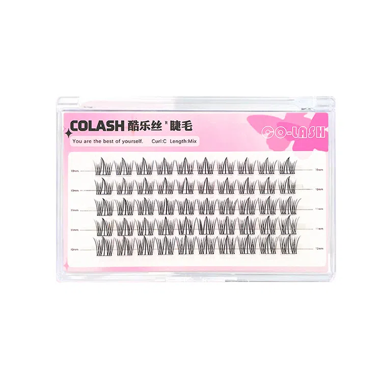 酷乐丝 美人鱼假睫毛 单簇自然纤长款分段式懒人三部曲